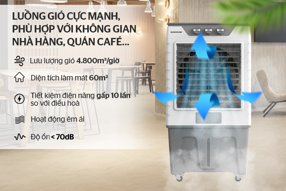MÁY LÀM MÁT KHÔNG KHÍ SUNHOUSE SHD7777 (70L) - Ảnh 7